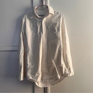American apparel white Oxford button up shirt